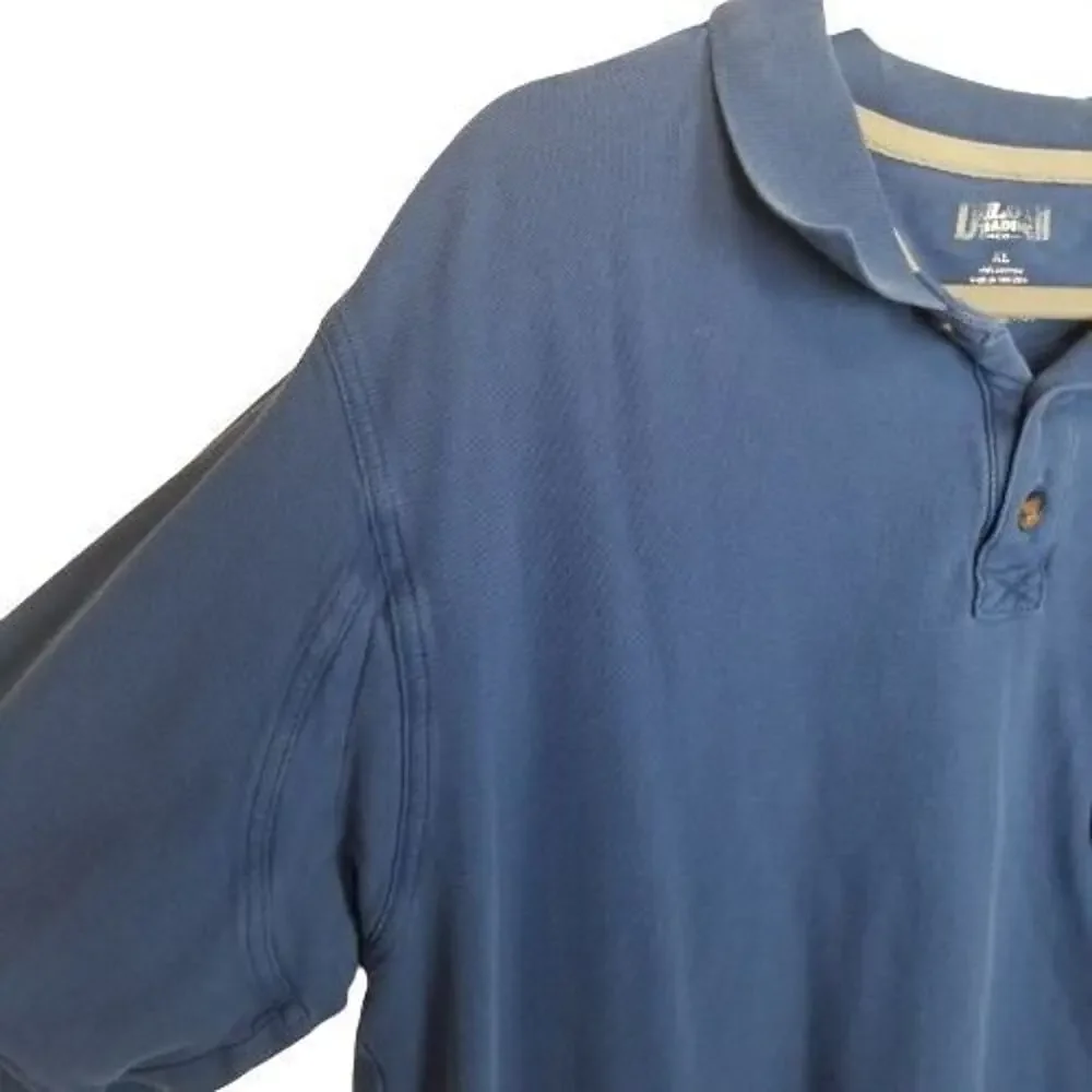Duluth Trading Co Mens Polo Shirt Size XL Gorpcore Business Casual Cotton Blue